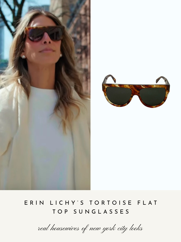 Erin Lichy's Tortoise Flat Top Sunglasses 

 