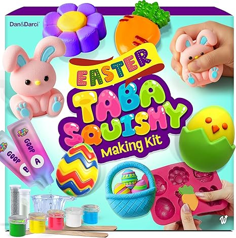 Easter Taba Squishy Making Kit for Kids - Squishies Easter Crafts Activities - 6 7 8 9 10 11 12 Y... | Amazon (US)