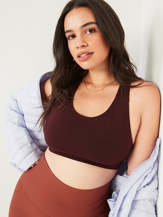 Medium Support PowerPress Strappy Sports Bra for Women XS-XXL | Old Navy (US)