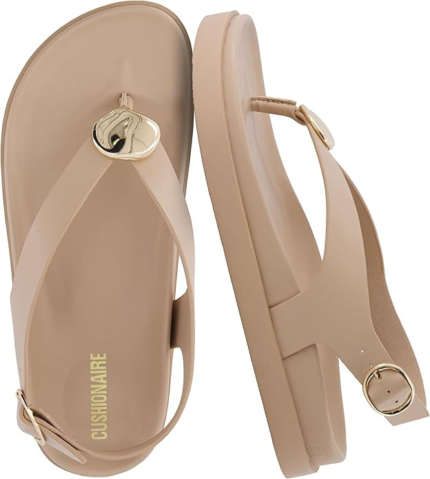 CUSHIONAIRE Expo Thong Sandals for Women, Comfortable Slingback Sandals with Arch Support and Cus... | Amazon (US)