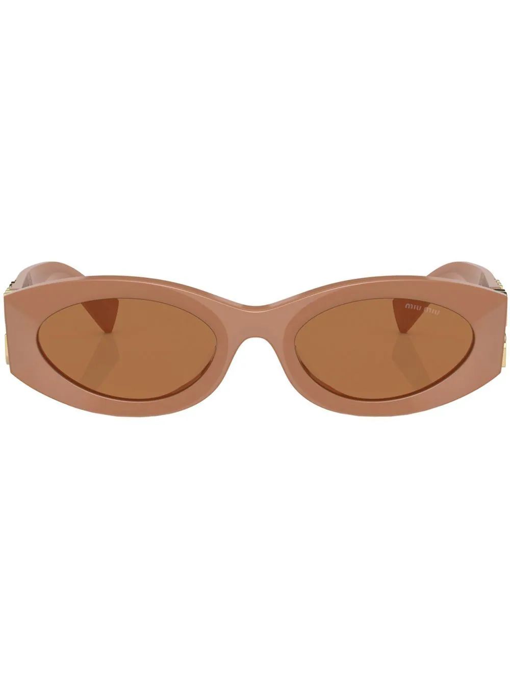 Miu Miu Eyewear Occhiali Da Sole Glimpse Ovali - Farfetch | Farfetch Global