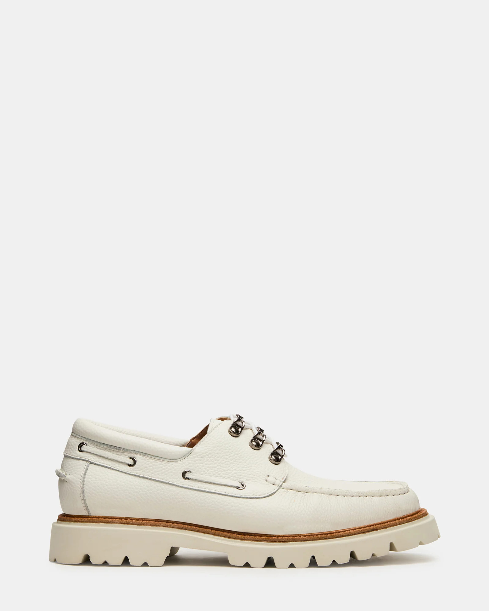 Steve Madden Men's Victor Lace-Up Casual Shoes - White - Size 7.5 - Leather | Steve Madden (US)