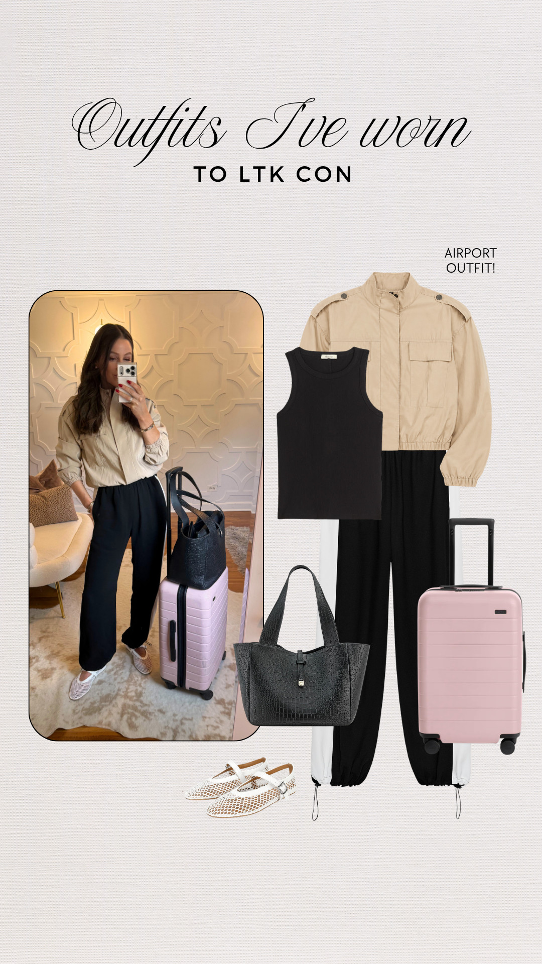Airport outfit! Comfy, effortless travel style with easy layers and elevated basics. 

 #LTKgrwm #LTKootd #LTKOver40
