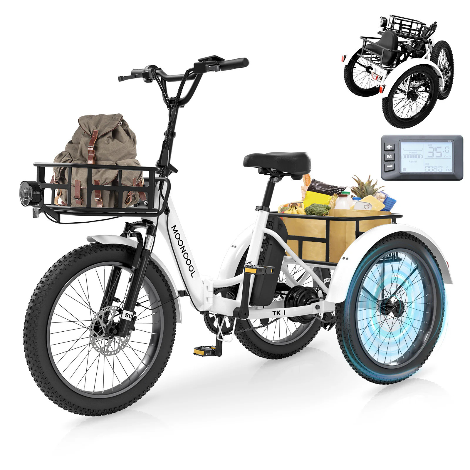Esazn 20-in Adult unisex E-bike one_size in White | P1600161-TK120432WT | Lowe's