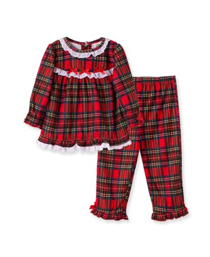 Little Me Clothes for Baby Boys' and Girls' Christmas Holiday Plaid 2-Piece Pajamas, 24M | Amazon (US)