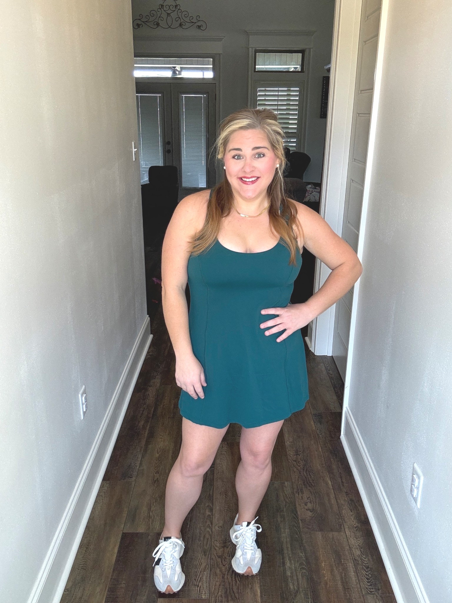 This active dress from Walmart is THAT girl 👏🔥 Built-in biker shorts (no pulling the whole dress down 🙌), comfy, flattering, and I’d put it up against any brand. Wearing size medium. Linked on my LTK! 💖

#LTKmomlife #LTKActive #LTKootd