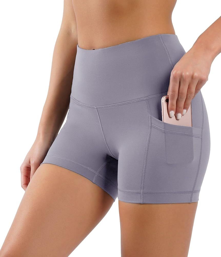 Yogalicious High Waist Squat Proof Side Pocket Biker Shorts - 3.5", 5", 7", 9" | Amazon (US)