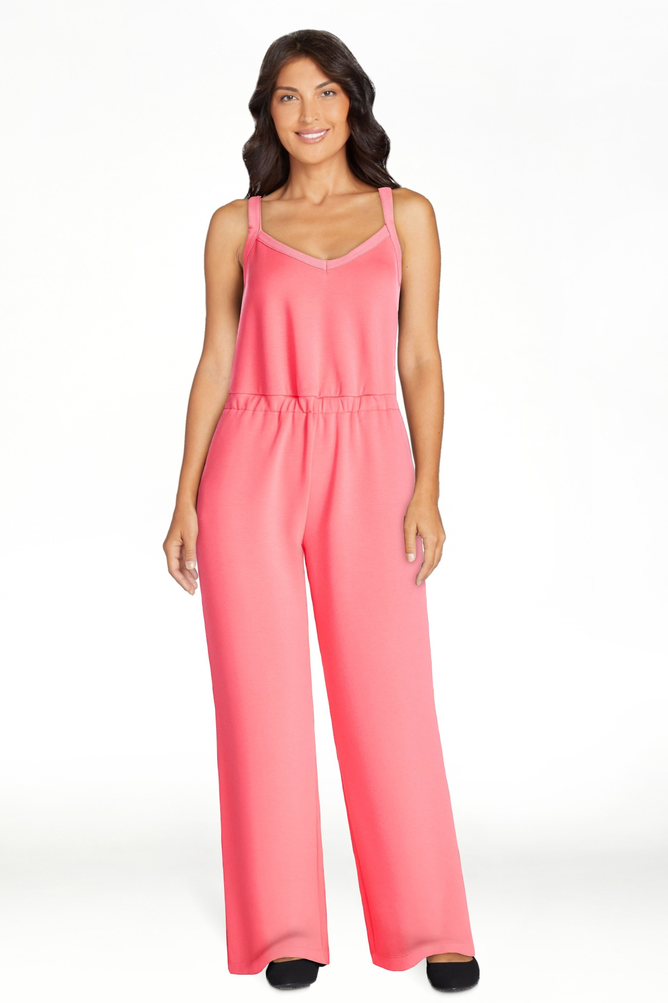 Scoop Women's and Women's Plus Scubaknit Tank Jumpsuit, Sizes XS-4X | Walmart (US)