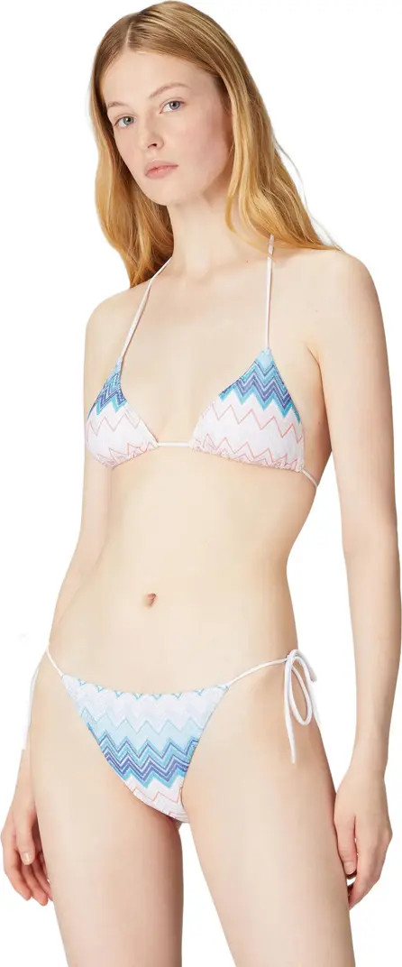 Missoni Triangle Bikini In Viscose Blend Zig Zag Lamé | Nordstrom | Nordstrom