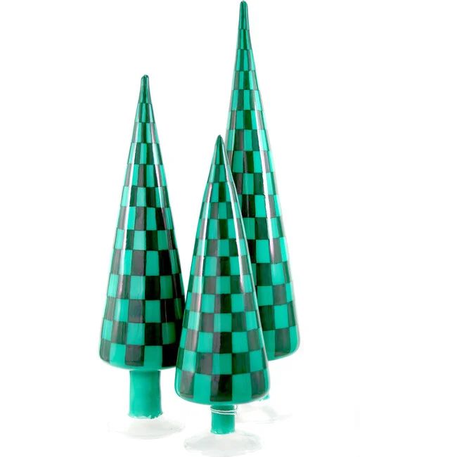 Checker Tree Set, Green | Maisonette