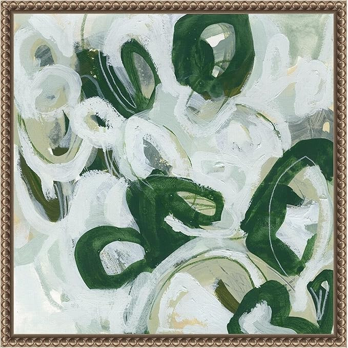 Amanti Art Framed Canvas Wall Art 16x16 Moss Reaction I by June Erica Vess, Framed Wall Art Canva... | Amazon (US)