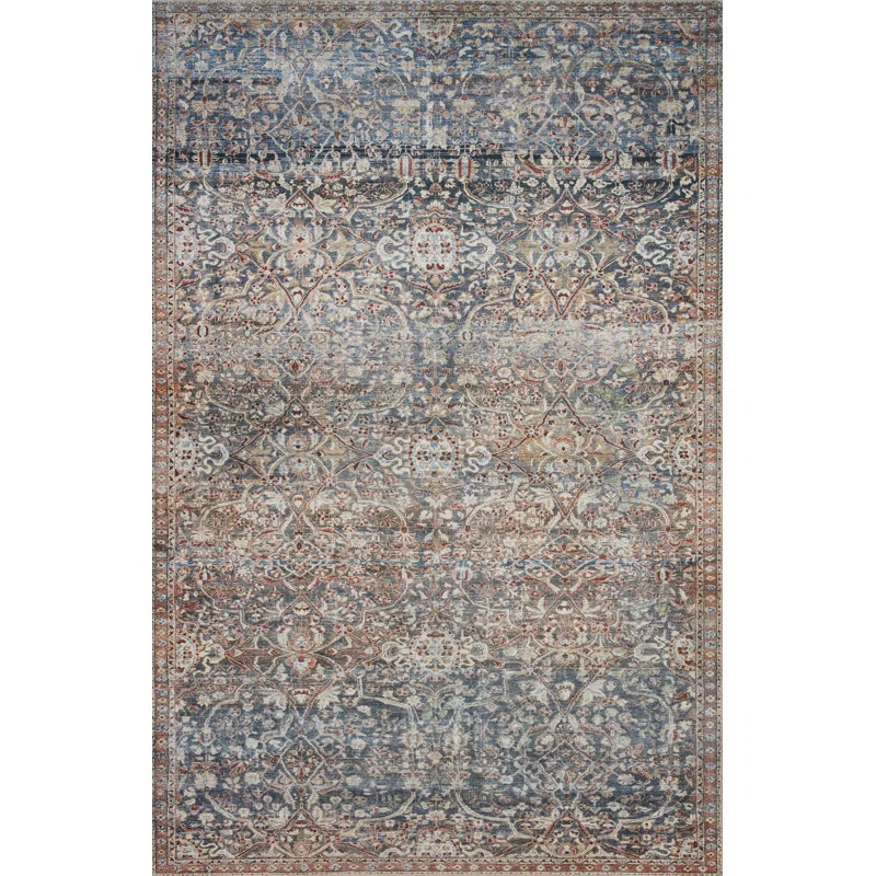 Jules Oriental Denim/Spice Area Rug | Wayfair North America
