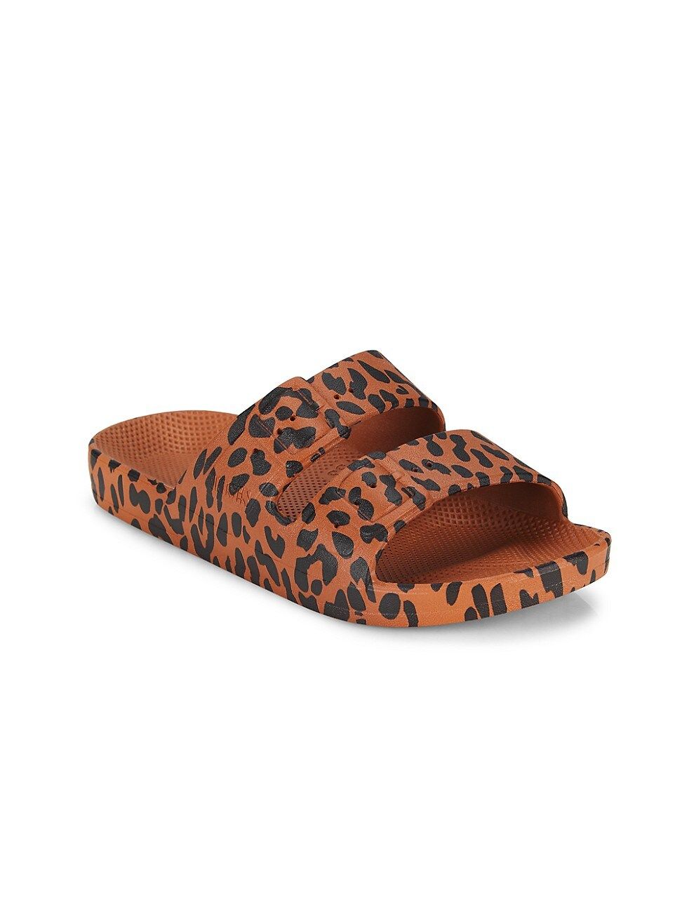 Freedom Moses Little Girl's and Girl's Leopard Slide Sandals - Leo Toffee - Size 10 (Toddler) | Saks Fifth Avenue