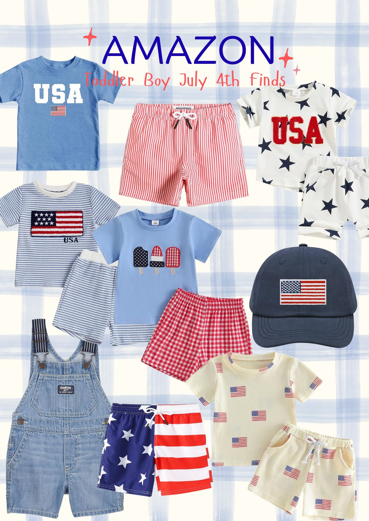 🧢 July 4th Toddler Boy Finds
Cute, comfy, and ready for all the summer adventures! 🇺🇸 I found the best Amazon outfits for toddler boys—from patriotic tees to matching sets that are perfect for BBQs, park days, and fireworks. Easy to wear and even easier to love. ❤️🤍💙

#LTKmomlife #LTKSeasonal #LTKKids