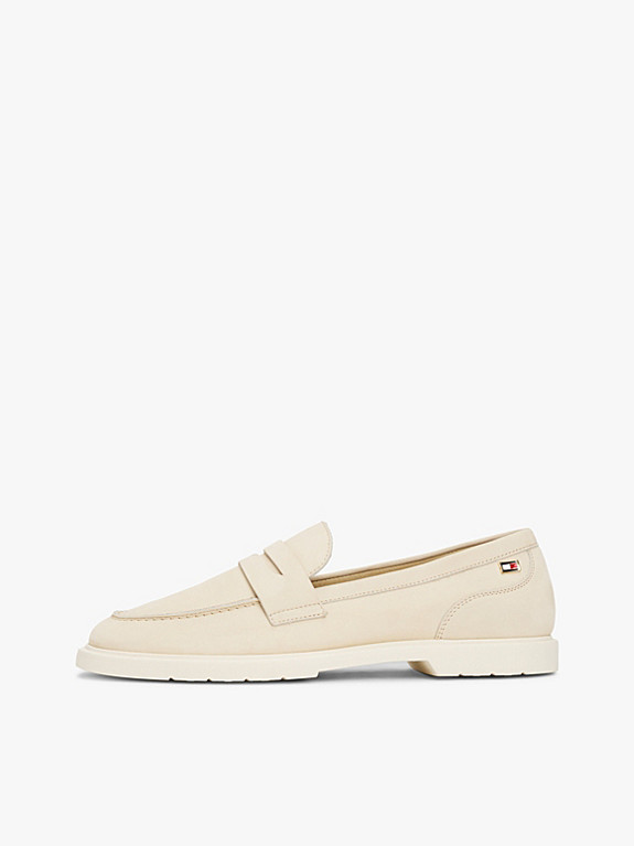 Leder-Loafer mit Flag aus Emaille | Tommy Hilfiger (DE)