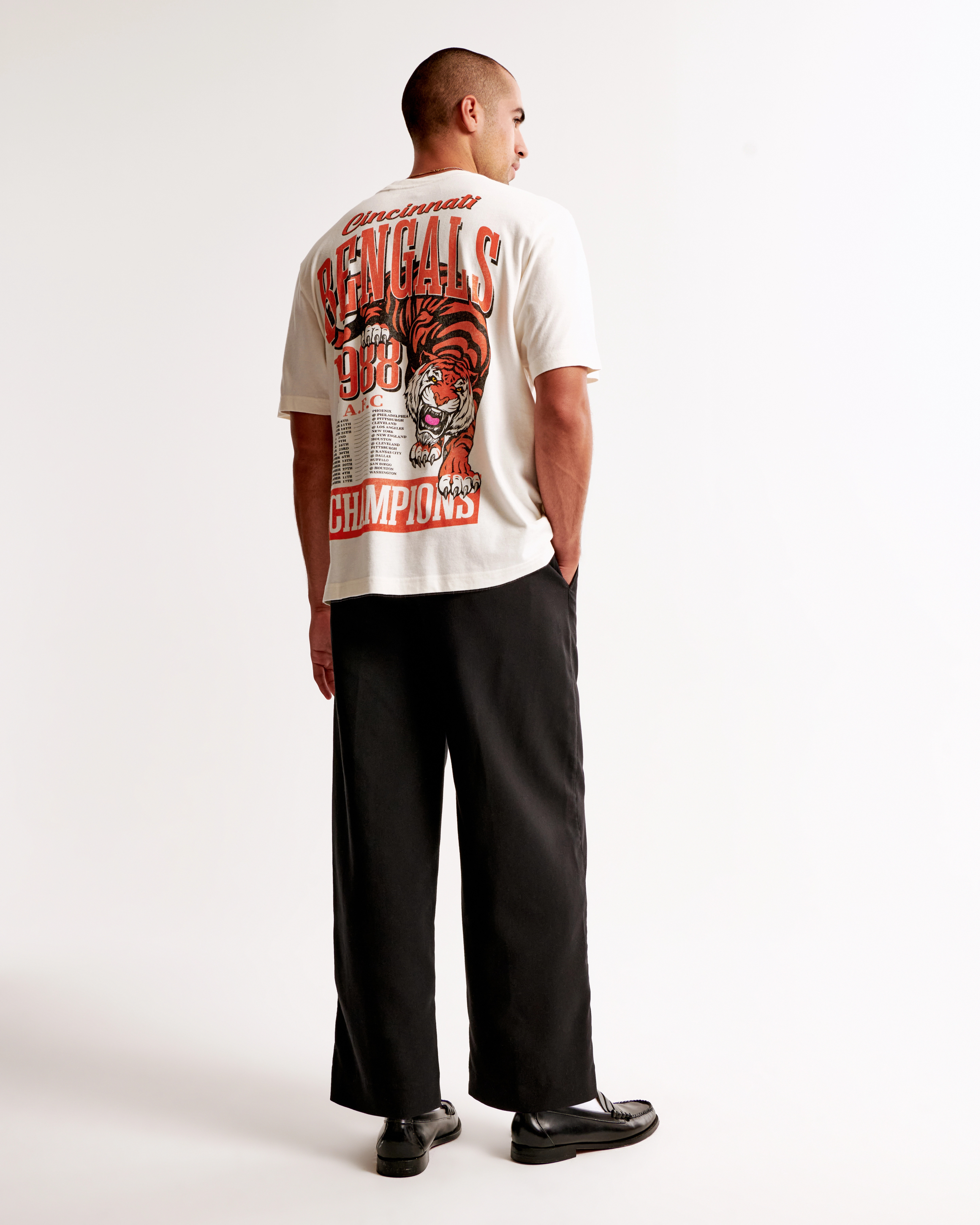 Cincinnati Bengals Vintage-Inspired Graphic Tee | Abercrombie & Fitch (US)