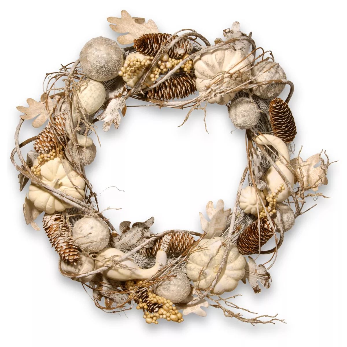 20" Pumpkin and Pinecone Wreath - National Tree Company | Target