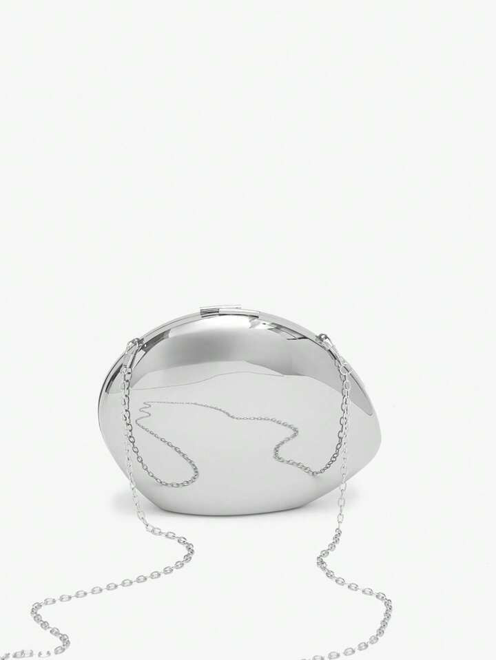 SHEIN SXY Fashionable And Simple Women's Metallic Clutch Bag,Shoulder Bag, Tready Bride Bag, Perf... | SHEIN