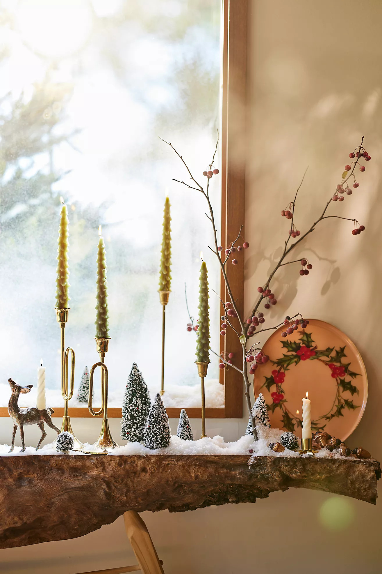 Tree Unscented Taper Candles, Set of 2 | Terrain