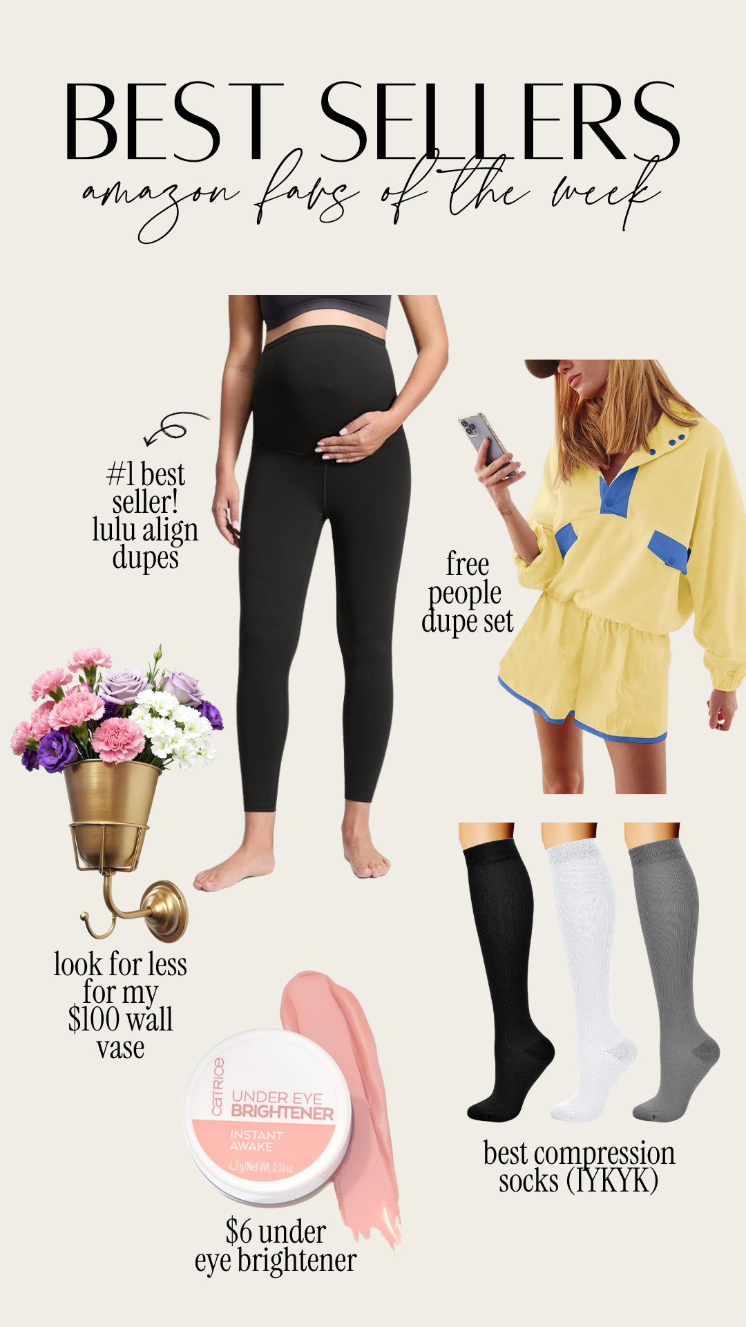 Amazon best sellers of the week! Lulu align dupe leggings, free people set dupe, amazon finds 

 #LTKselfcare #LTKHome #LTKBump