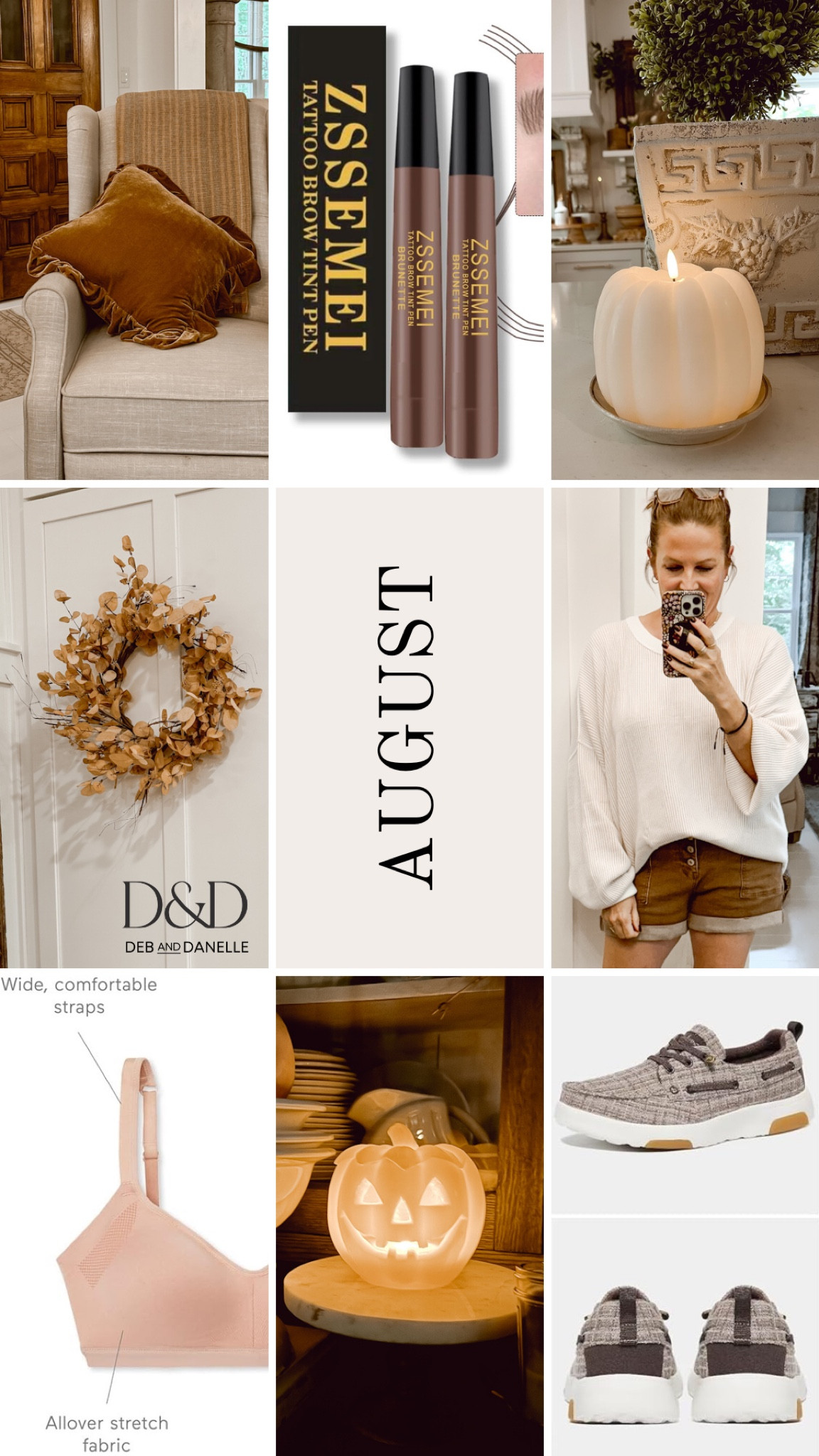 These were our most popular products from Amazon for the entire month of August. We went home Fall mode in our home and wardrobe. The list includes two great wax LED pumpkin candles, a great Fall wreath, the softest velvet throw pillow cover, my favorite bra, and this sweater is the best Fall fashion pick to update your wardrobe. 

#LTKSeasonal #LTKHome #LTKMidsize