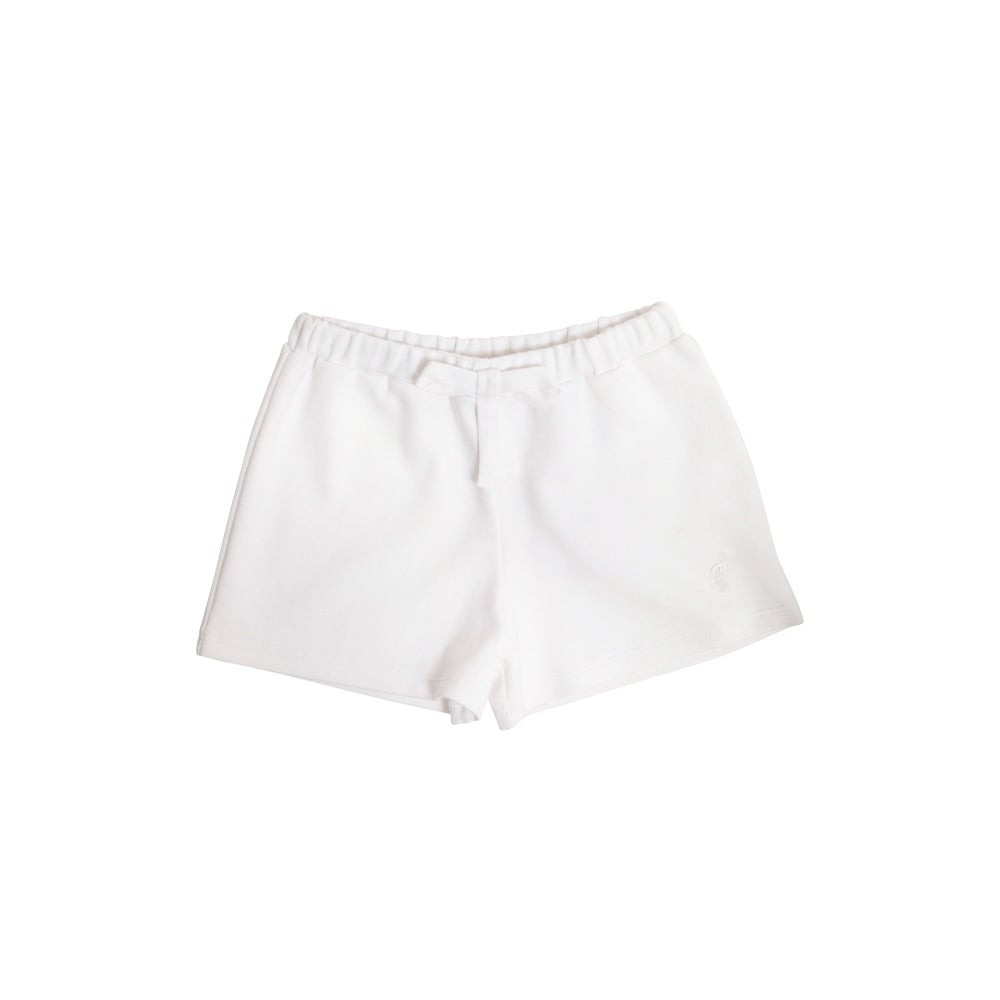 Shipley Shorts - Worth Avenue White with Bow & Stork | The Beaufort Bonnet Company