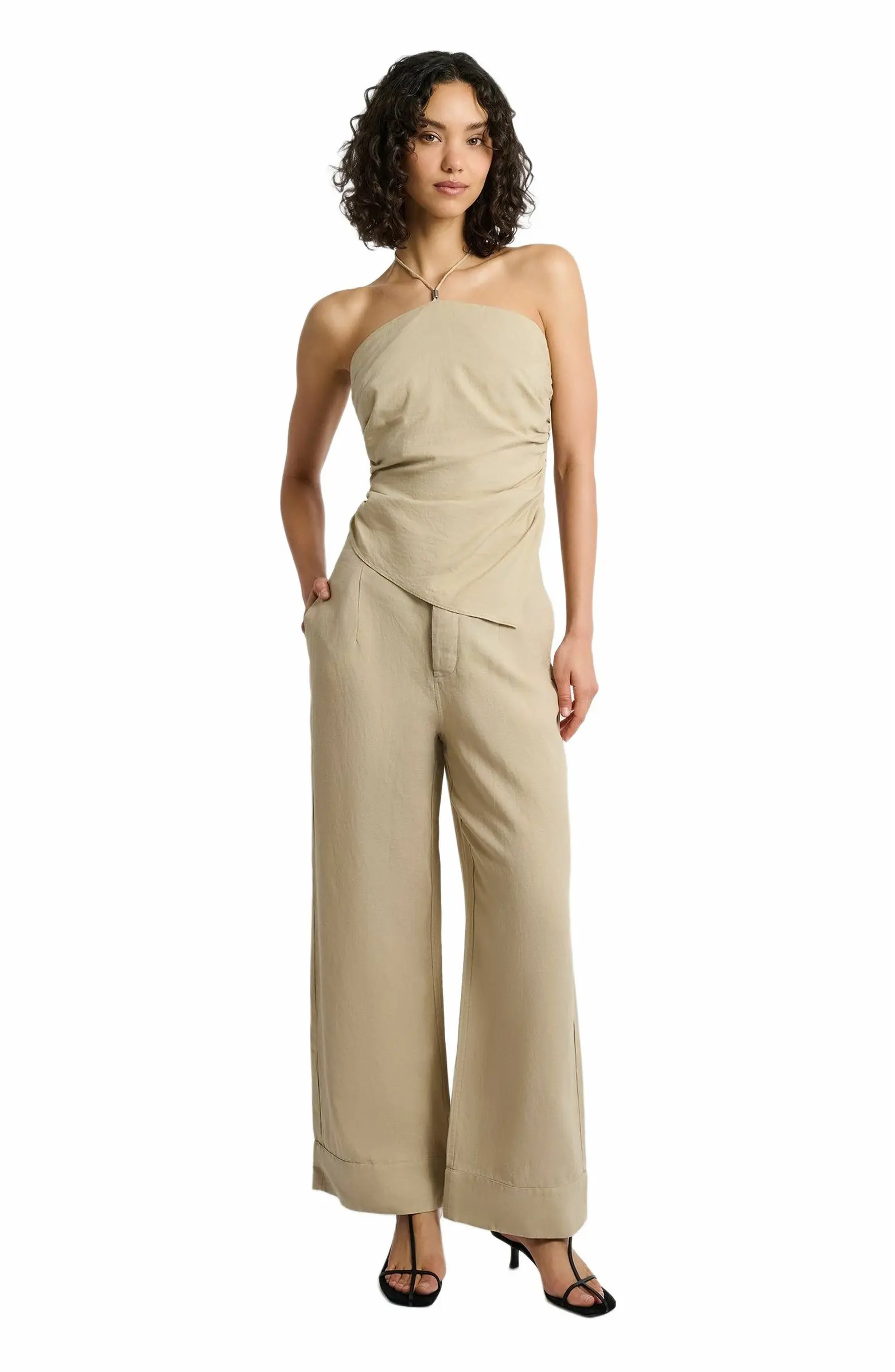 Air Linen Paperbag Trouser | Nordstrom