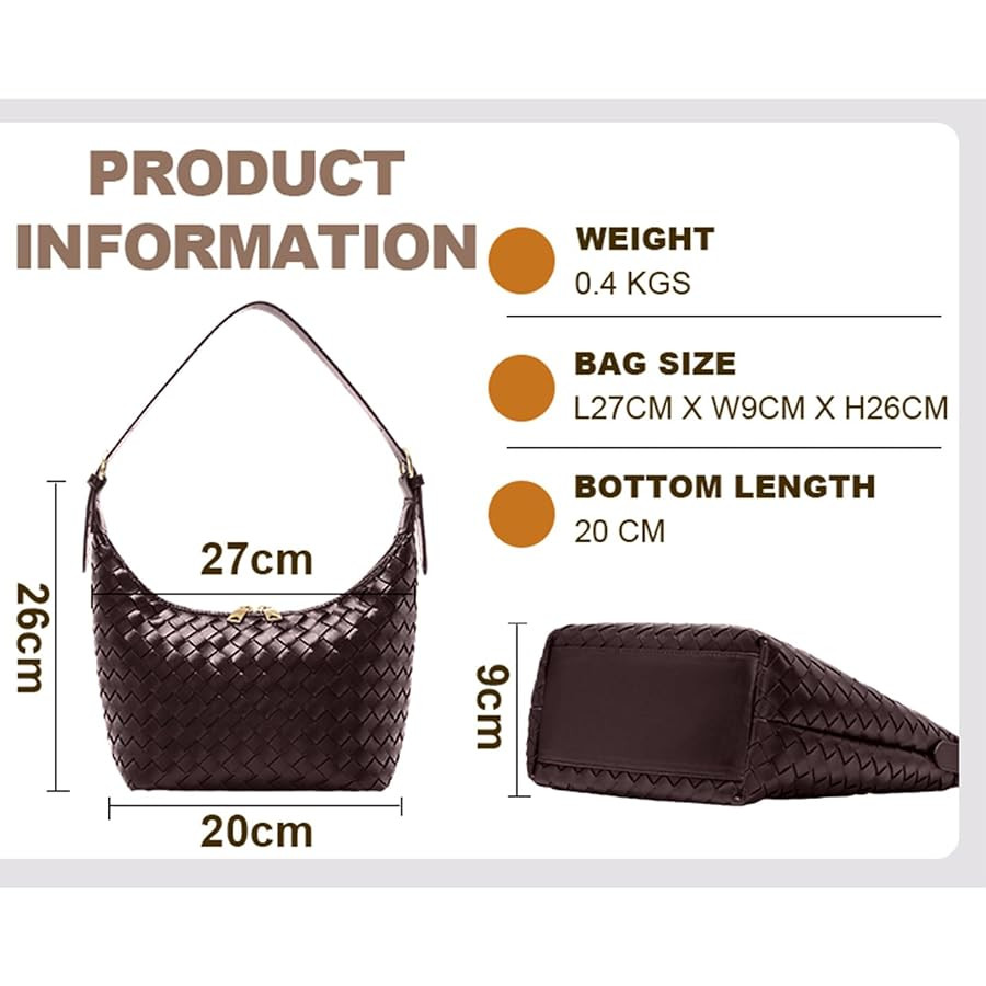 Shoulder Bag Handbags Women's Crossbody Woven Clutch Purses for Women Tote Bags Adjust Strap Hobo... | Amazon (US)