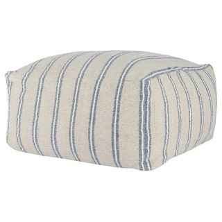 Demi 24" Wide Square Natural Pouf By Kosas Home | Bed Bath & Beyond