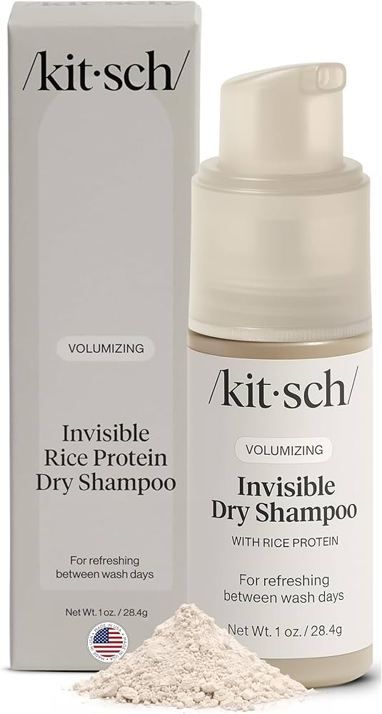 Kitsch Volumizing Rice Protein Dry Shampoo Powder - Dry Shampoo for Women & Men, No White Cast, A... | Amazon (US)