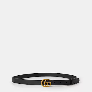 Women's Plain Marmont GG Thin Belt | Flannels UK
