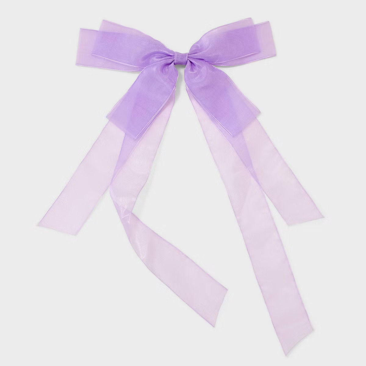 Organza Bow Barrette Hair Clip - A New Day™ Lavender | Target