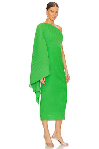 SOLACE London Lenna Midi Dress in Bright Green from Revolve.com | Revolve Clothing (Global)