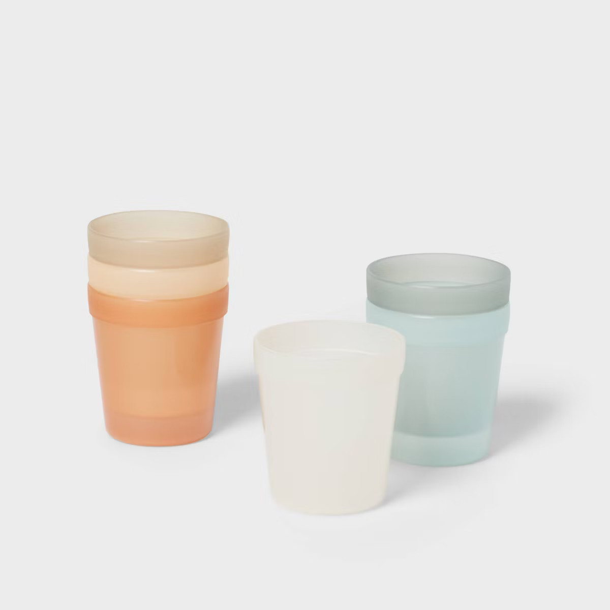 Kids' 8 fl oz Plastic Short Tumbler - Pillowfort™: Multicolored, Set of 6, Microwave & Dishwash... | Target