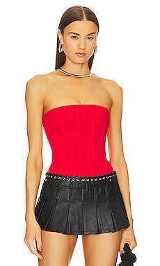Miaou Libra Corset in Red from Revolve.com | Revolve Clothing (Global)