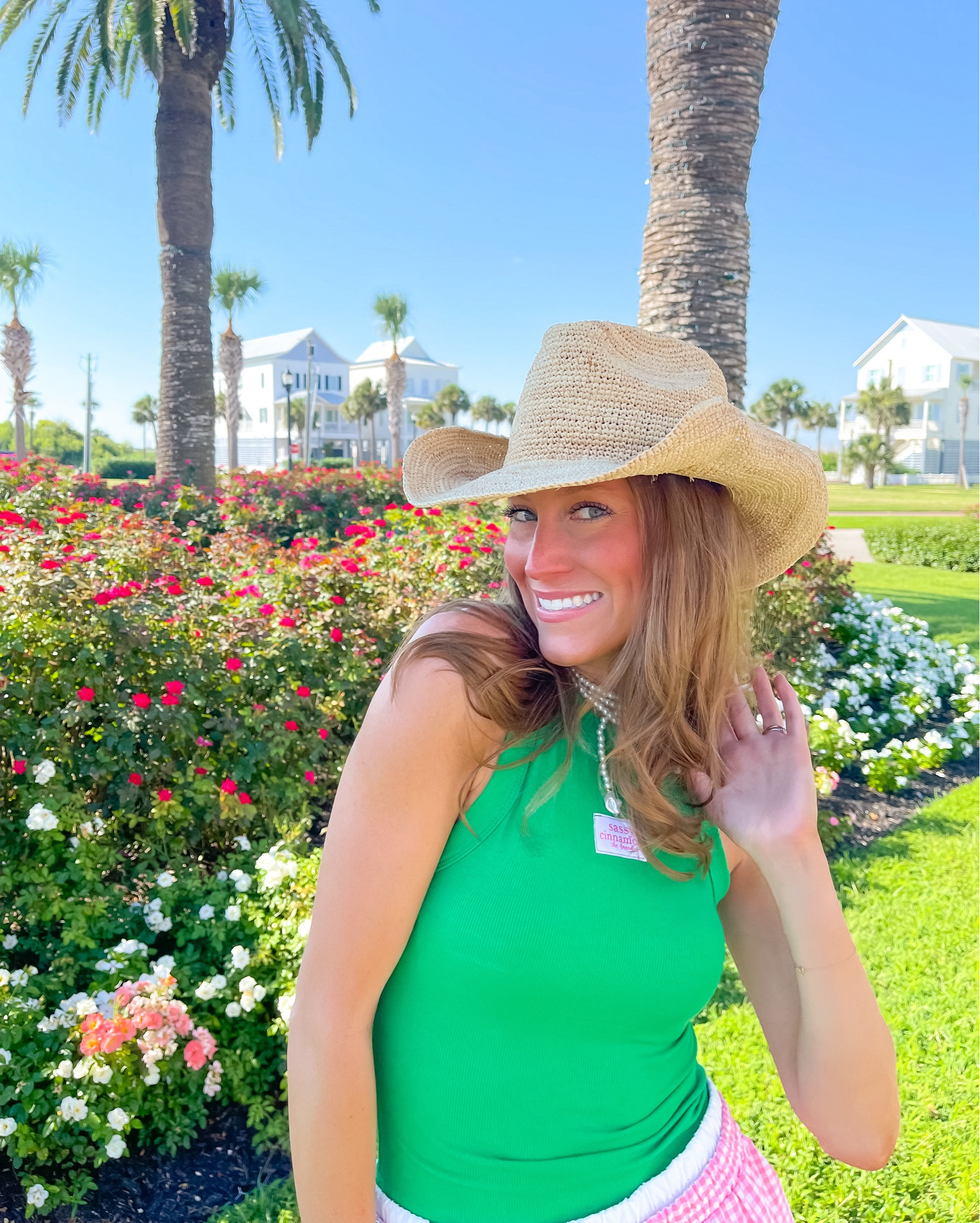 LOVING this raffia hat🤭 & it may or may not be a look a like that is a quarter of the price!! found this hat on amazon & just cut the band that came on it off👏🏼

#LTKFindsUnder50 #LTKSummerSales #LTKStyleTip