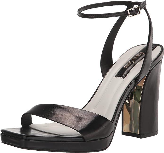 Franco Sarto Women's Daffy Ankle Strap Sandal Heeled | Amazon (US)