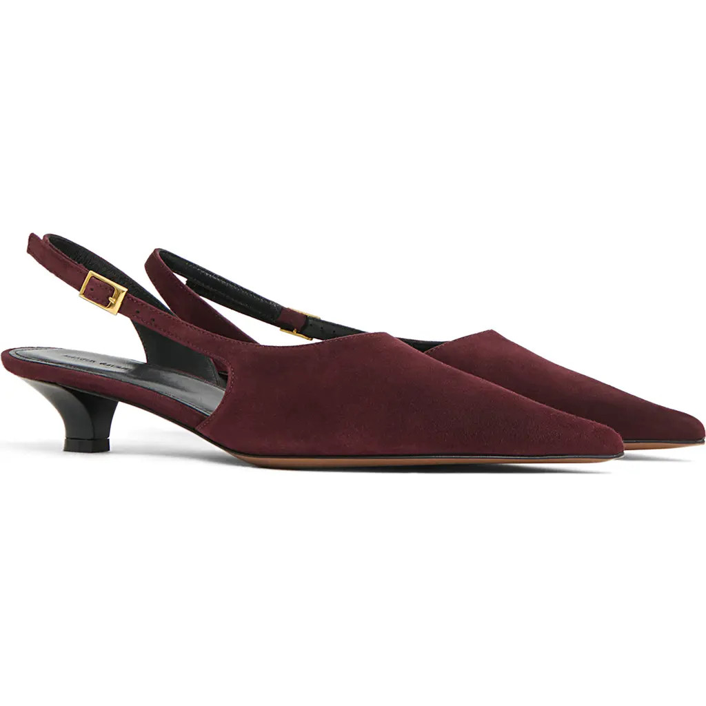 Mansur Gavriel Anna Slingback Pump in Plum at Nordstrom, Size 11Us | Nordstrom
