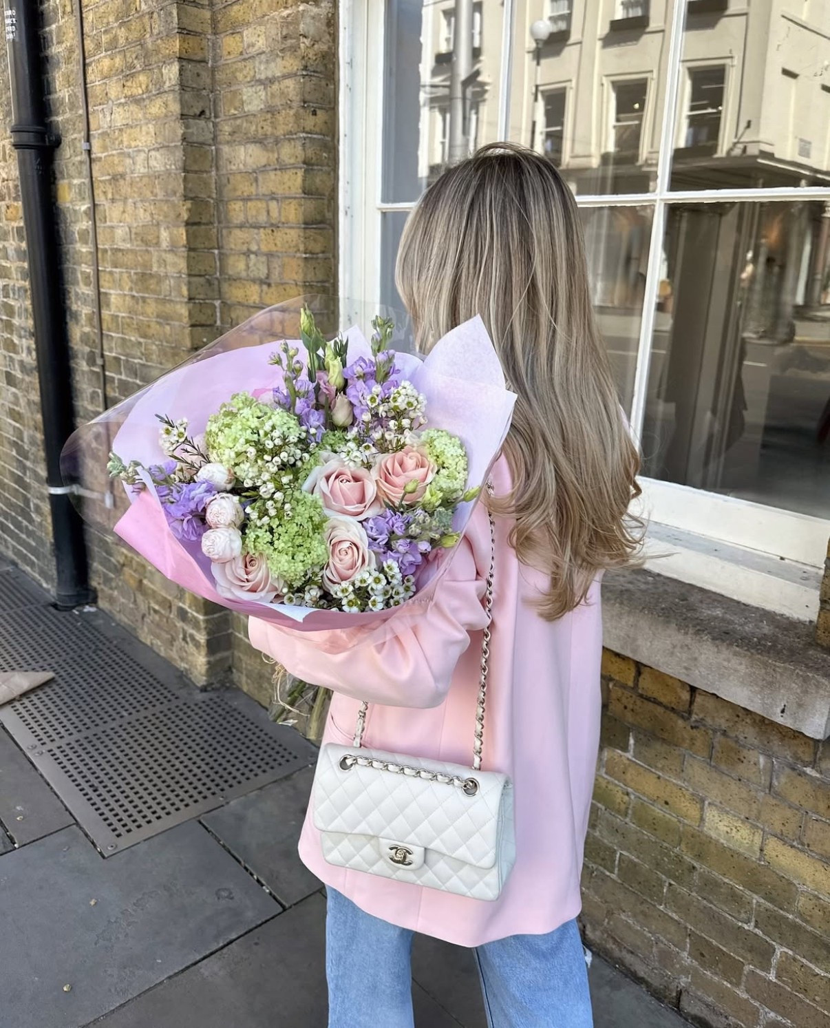 Spring is always prettier in pink 🌸 Zara pink blazer to elevate casual jeans and white tank top, wearing white Nike trainers and my Chanel flap bag for the ultimate city walk, weekend brunch outfit

#LTKspring #LTKstyletip