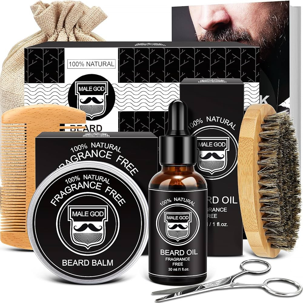 MALE GOD Beard Kit w/Natural Ingredients, Suitable for All Skin, Birthday Gifts | Anniversary | C... | Amazon (US)