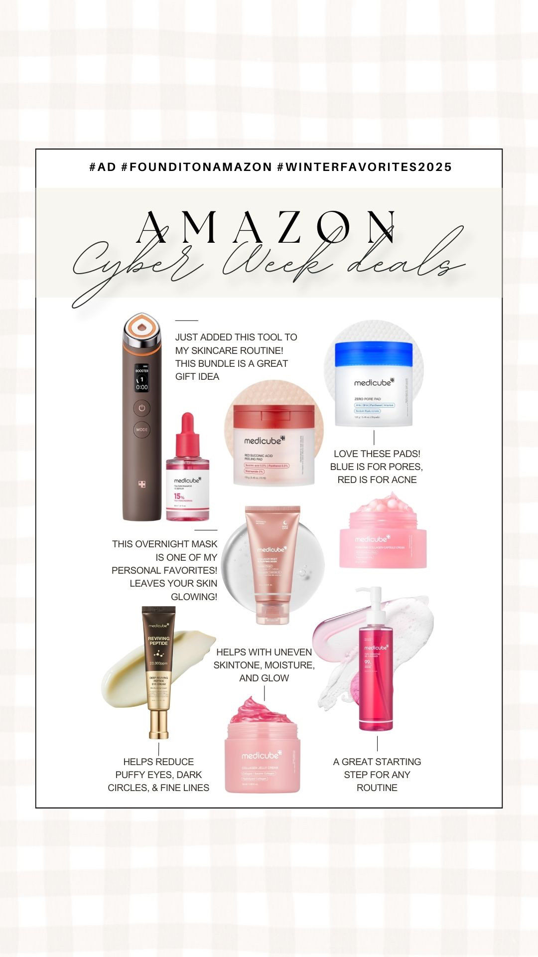 Cyber week favorites from @amazon !! These are a few of my favorite deals in home, fashion, and beauty and I cannot gatekeep!! These deals will be ending soon and some of these are the lowest prices of the season!! Shop for yourself OR get your gifts for everyone on your list! #ad #founditonamazon #winterfavorites2025 

 #LTKCyberWeek #LTKGiftGuide #LTKHoliday