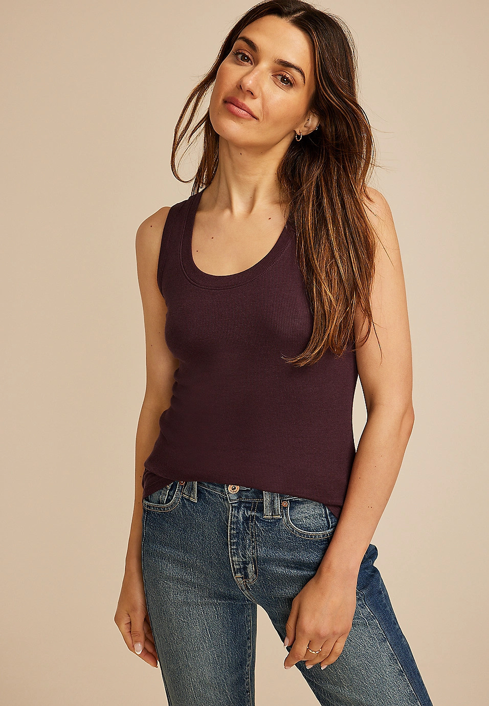24/7 U Line Tank Top | Maurices