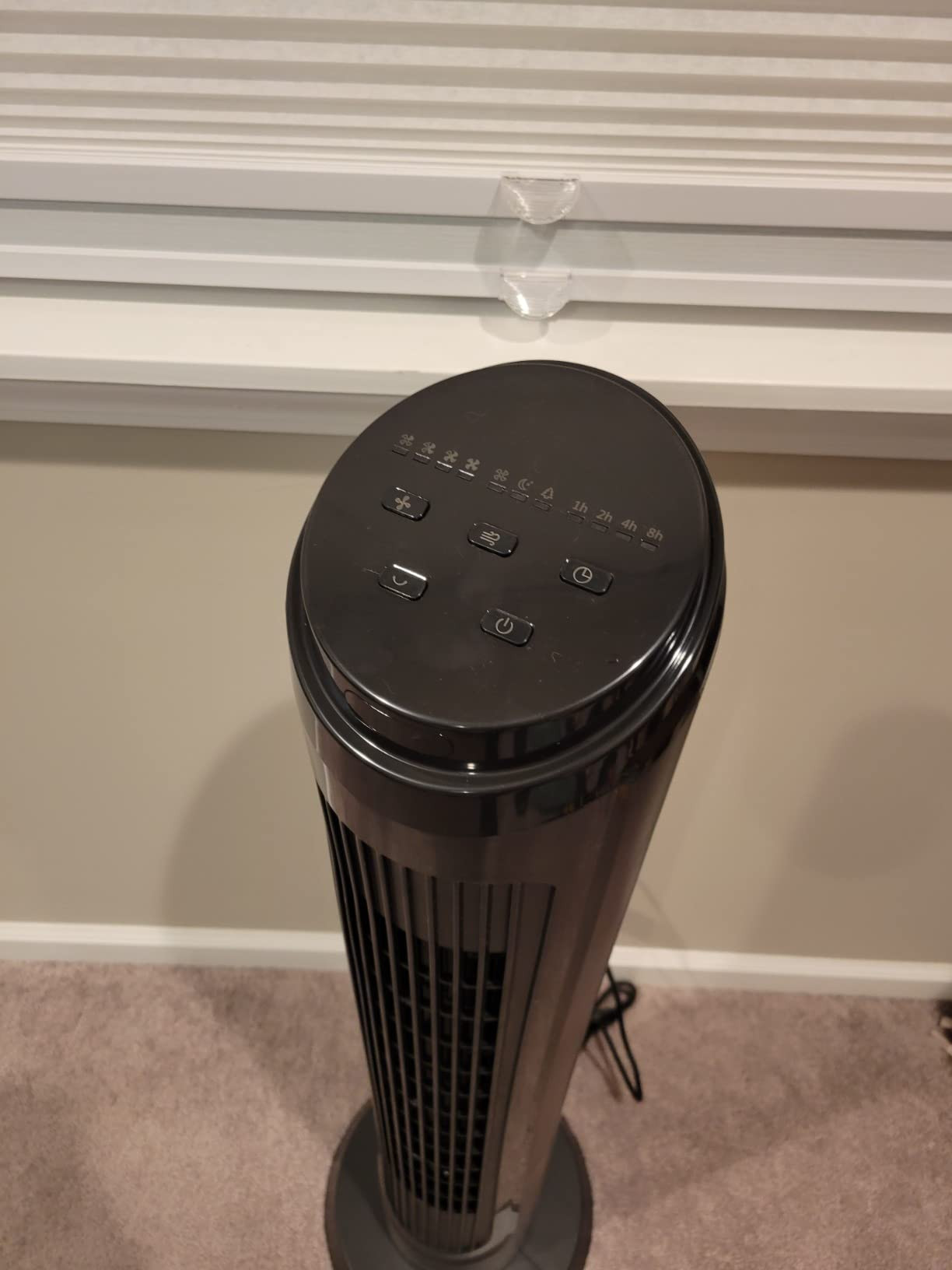 Amazon Basics 28" 60-Degree Oscillating Tower Fan for Bedroom, Living Room, Office, With 3 Speeds... | Amazon (US)