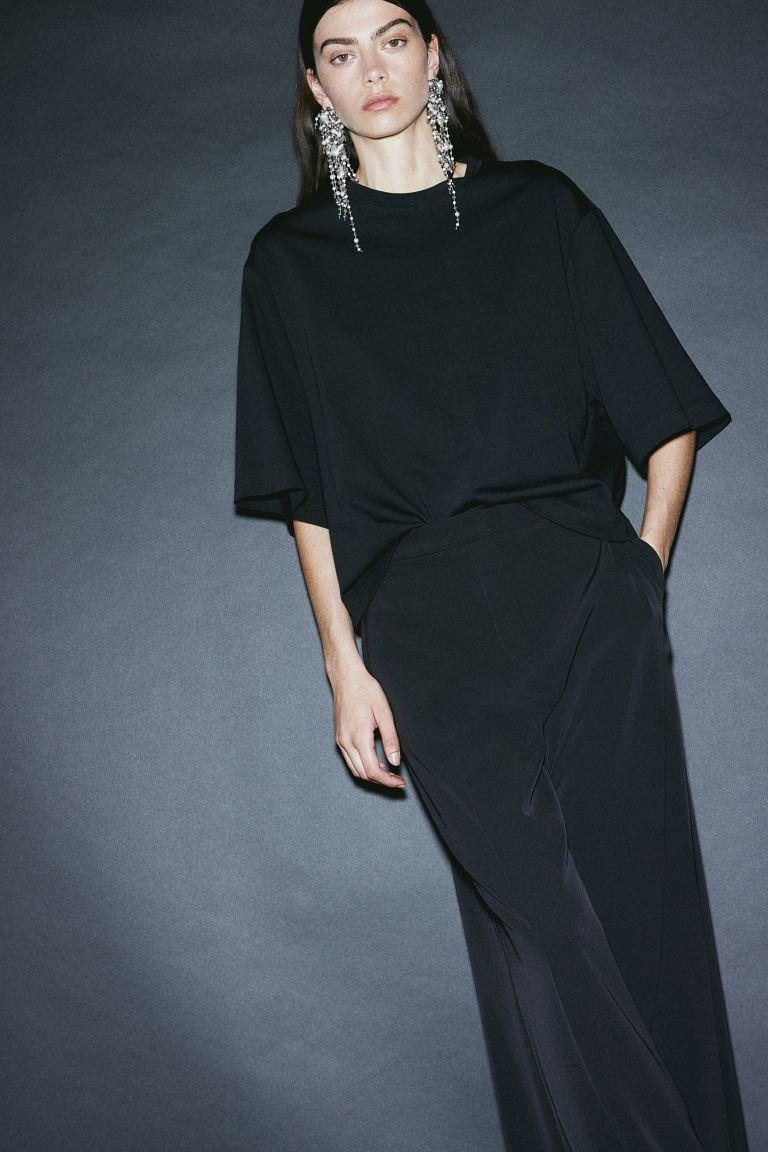 Wide-leg Pants - Black - Ladies | H&M US | H&M (US + CA)