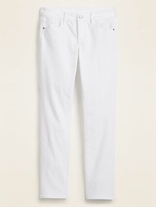 Low-Rise Pop Icon Skinny White Jeans for Women | Old Navy (CA)