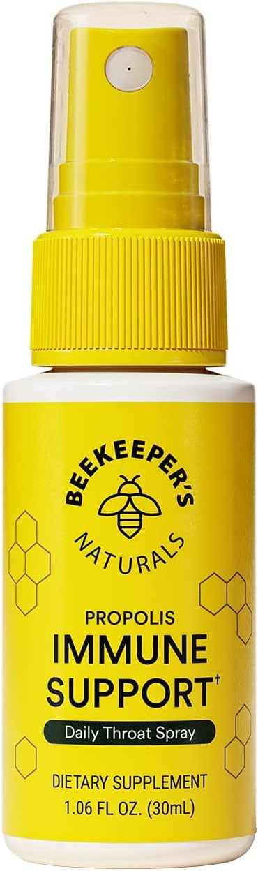 Propolis Throat Spray by Beekeeper's Naturals - 95% Bee Propolis Extract, Natural Immune Support ... | Amazon (US)