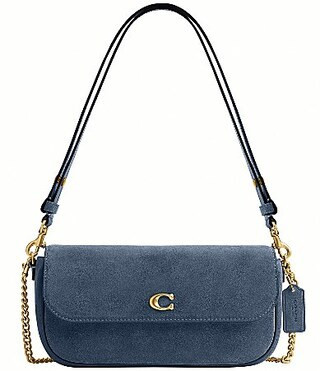 COACH Brook Flap Chain Shoulder Bag - Light Denim | Dillard's