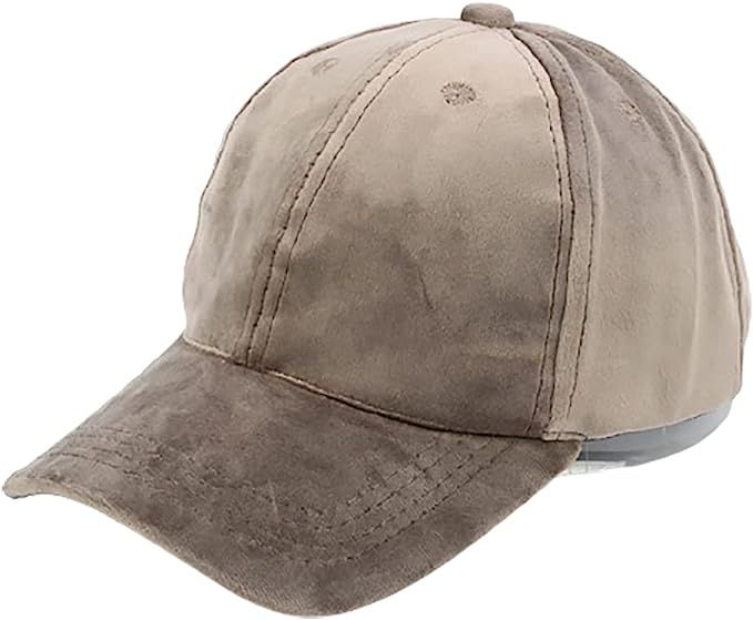 Womens Winter Classic Style Suede Baseball Cap Adjustable Fashion Hat for Women | Amazon (US)