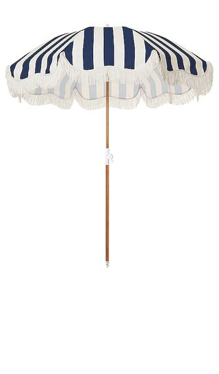 Holiday Beach Umbrella in Crew Navy Stripe | Revolve Clothing (Global)