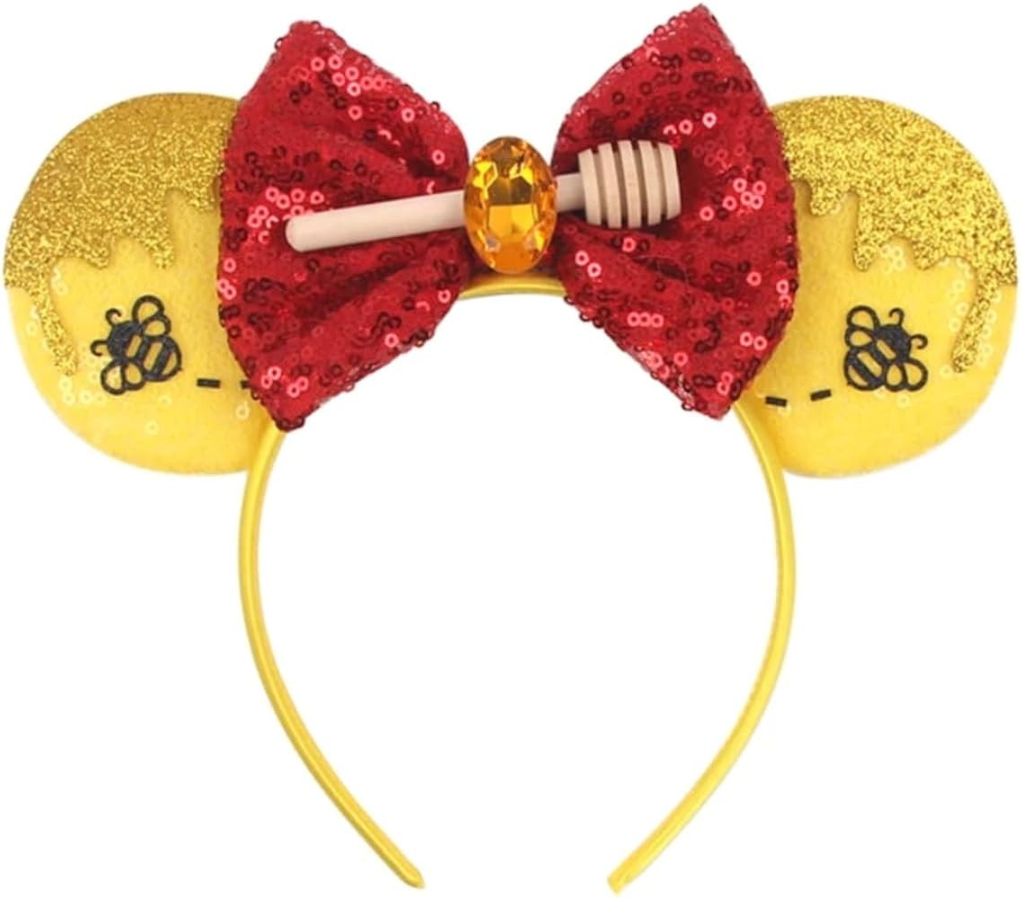 CLGIFT Princess Minnie Ears,Pick your color, Flower Minnie Ears, Floral minnie ears, Purple Spark... | Amazon (US)